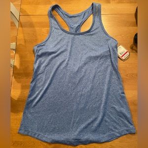 NEW Rebook Heathered Blue Athletic Tank Top